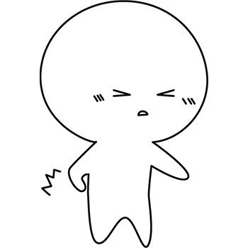 腰を痛めている様子のイラスト